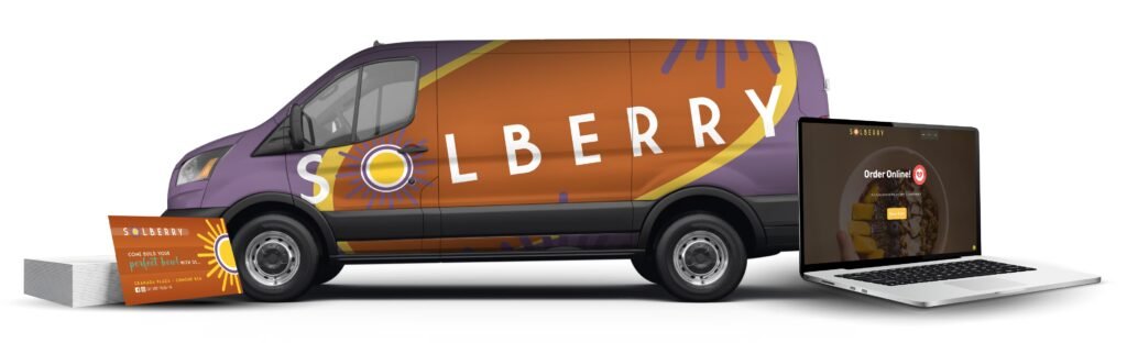 Solberry - Van Wrap - Website - Business Cards