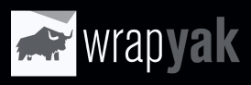 Small Wrapyak Horizontal Black and White Logo