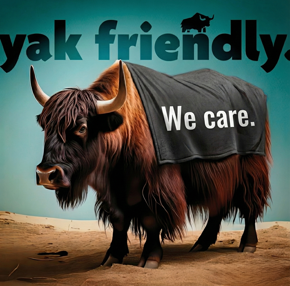 yak with we care - wrapyak