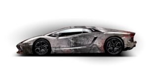 Lamborghini with FOLD Pattern