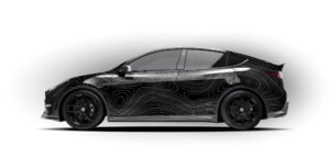 Tesla Model Y with TOPO Pattern