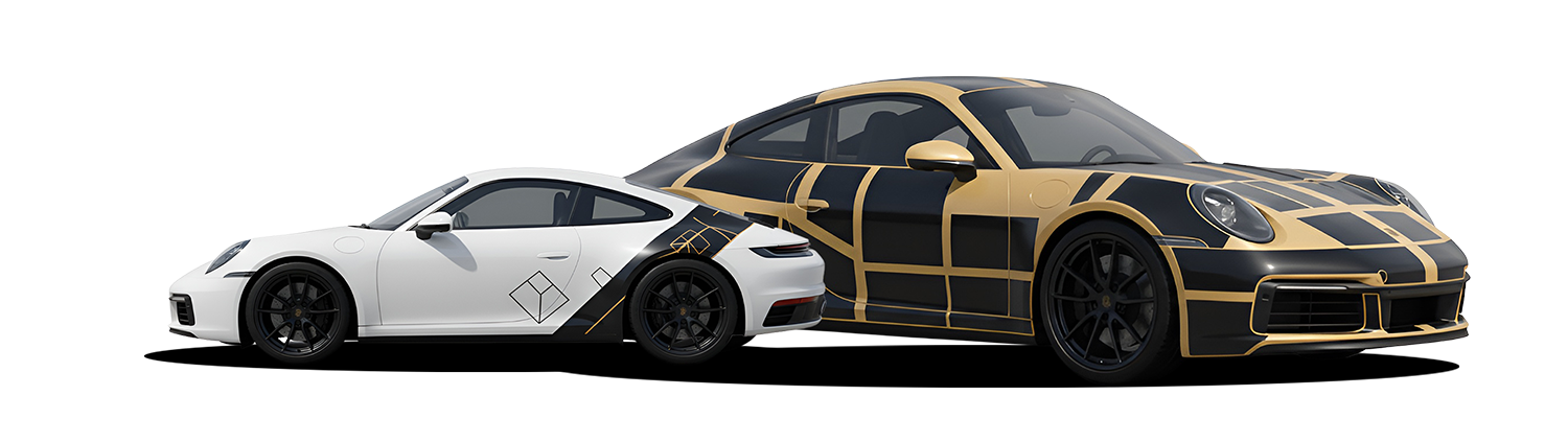 porsche full and partial